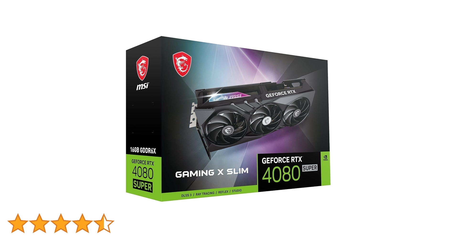 MSI GeForce RTX 4080 SUPER GAMING X SLIM 16GB Graphics Card - RTX